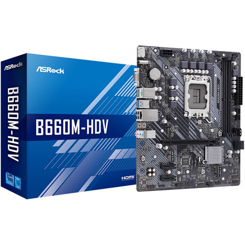 B660M-HDV Intel B660搭載 LGA1700対応 MicroATXマザーボード