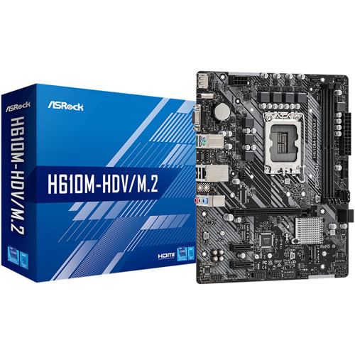 H610M-HDV/M.2 Intel H610搭載 LGA1700対応 MicroAtxマザーボード