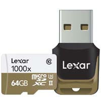 Lexar LSDMI64GCBJPR1000R Professional 1000x microSDXC UHS-II (U3)  USB 3.0リーダー付属:九州・博多・天神近辺でPCをパーツ買うならツクモ福岡店！