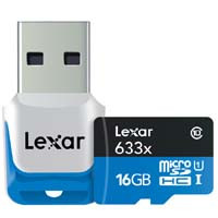 Lexar LSDMI16GBJPR633R High-Performance 633x microSDHCカード USB 3.0リーダー付属:九州・博多・天神近辺でPCをパーツ買うならツクモ福岡店！