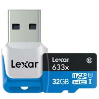Lexar LSDMI32GBJPR633R High-Performance 633x microSDHCカード USB 3.0リーダー付属:九州・博多・天神近辺でPCをパーツ買うならツクモ福岡店！