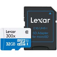 Lexar LSDMI32GBJPR300A High-Performance 300x microSDHCカード SD変換アダプタ付:九州・博多・天神近辺でPCをパーツ買うならツクモ福岡店！
