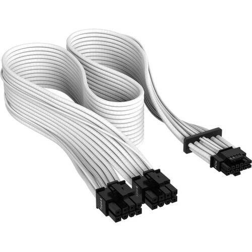 CORSAIR コルセア PCIe 5.0 12VHPWR PSU Individually Sleeved Cable White　CP-8920332 CORSAIR 最大600Wまで対応　12VHPWRスリーブケーブル:関西・大阪・なんば・日本橋近辺でPCをパーツ買うならツクモ日本橋！