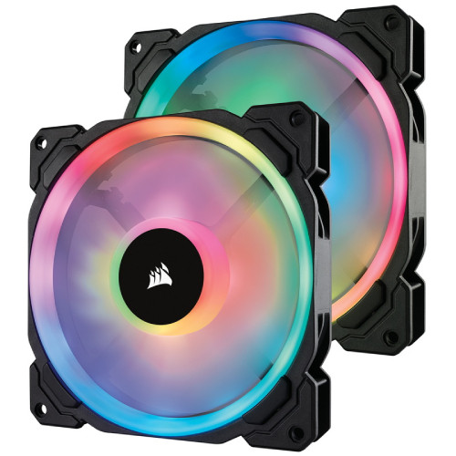 CORSAIR LL140 RGB 2 Fan Pack with Lighting Node PRO (CO-9050074-WW) ファン2個とLighting Node PROをセットにした標準モデル:関西・大阪・なんば・日本橋近辺でPCをパーツ買うならTSUKUMO BTO Lab. ―NAMBA― ツクモなんば店！