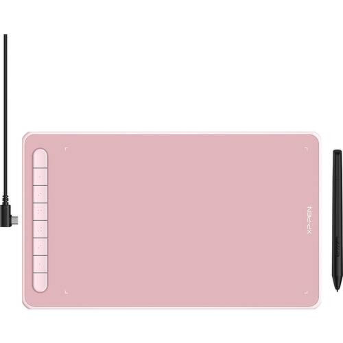 XPPen エックスピーペン Deco L ピンク 作業エリア254x152.4mm ショートカットキー8個搭載 ペンタブレット:博多・福岡・九州近辺でPCをパーツ買うならツクモ博多店！
