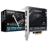GIGABYTE GC-TITAN RIDGE(rev. 2.0) 40Gb/s Intel Thunderbolt 3 認定済み 拡張カード:関西・大阪・なんば・日本橋近辺でPCをパーツ買うならツクモ日本橋！