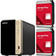 Western Digital WD40EFZZ ×2台 + QNAP TS-264-8G セット