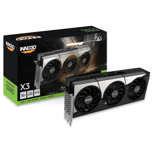 inno3D GeForce RTX 5090 X3　GD5090-32GERX3 3スロット占有　GeForce RTX 5090搭載　グラフィックボード:博多・福岡・九州近辺でPCをパーツ買うならツクモ博多店！