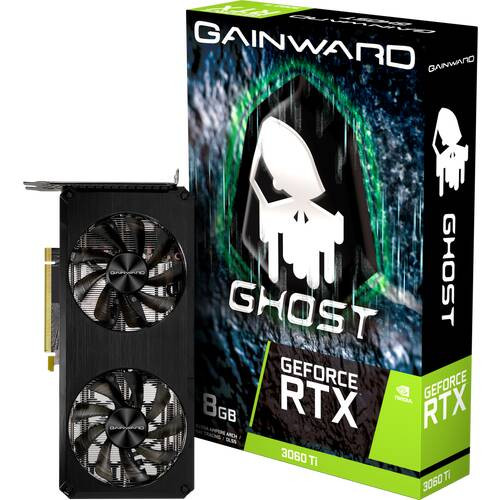 Gainward GeForce RTX 3060Ti GHOST 8G V1 GeForce RTX 3060Ti搭載 2スロット厚 グラフィックボード:博多・福岡・九州近辺でPCをパーツ買うならツクモ博多店！