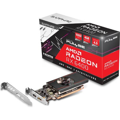 SAPPHIRE PULSE Radeon RX 6400 GAMING 4GB GDDR6 Radeon RX 6400 搭載 グラフィックボード :関西・大阪・なんば・日本橋近辺でPCをパーツ買うならツクモ日本橋！