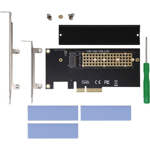 アイネックス AIF-10 ヒートシンク搭載 M.2 NVMe SSD変換PCIeカード:関西・大阪・なんば・日本橋近辺でPCをパーツ買うならツクモ日本橋！