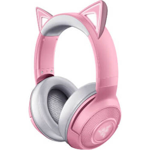 Razer レイザー Kraken BT Kitty Edition - Quartz Pink　（RZ04-03520100-R3M1） Bluetooth接続 キャットスタイル ワイヤレス ヘッドセット:関西・大阪・なんば・日本橋近辺でPCをパーツ買うならツクモ日本橋！