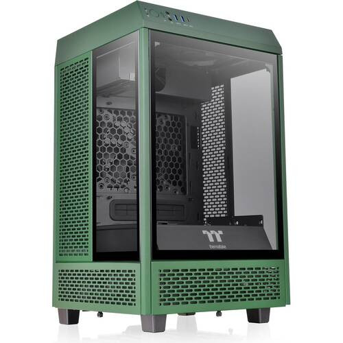 Thermaltake サーマルテイク The Tower 100 Racing Green　CA-1R3-00SCWN-00 / Mini-ITX対応 3面強化ガラスパネル採用　ショウケース型Mini-ITXケース:関西・大阪・なんば・日本橋近辺でPCをパーツ買うならツクモ日本橋！