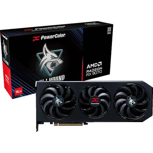 PowerColor Hellhound AMD Radeon RX 9070 16GB GDDR6 2.5スロット占有　Radeon RX 9070搭載　グラフィックボード:博多・福岡・九州近辺でPCをパーツ買うならツクモ博多店！