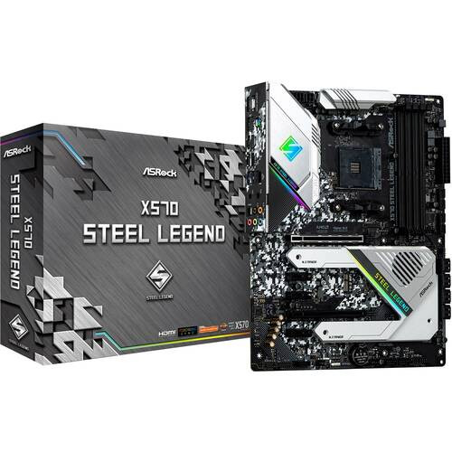 ASRock X570 STEELLEGEND AMD X570 搭載 Socket AM4 対応 ATX マザーボード:関西・大阪・なんば・日本橋近辺でPCをパーツ買うならTSUKUMO BTO Lab. ―NAMBA― ツクモなんば店！