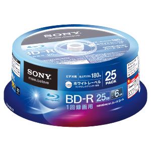SONY ビデオ用ブルーレイディスク 25BNR1VGPP6 《送料無料》