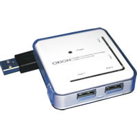 Squara Portable Slim USB2.0 4-Ports Hub White (CHB144U2_WHT)