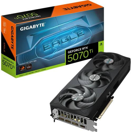 GIGABYTE GV-N507TEAGLE OC-16GD 2.5スロット占有　GeForce RTX 5070Ti搭載　グラフィックボード:博多・福岡・九州近辺でPCをパーツ買うならツクモ博多店！