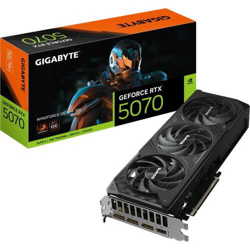 GIGABYTE GeForce RTX 5070 WINDFORCE OC SFF 12G 2.5スロット占有　GeForce RTX 5070搭載　グラフィックボード:博多・福岡・九州近辺でPCをパーツ買うならツクモ博多店！