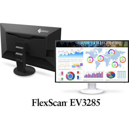 EIZO FlexScan EV3285-WT 4辺フレームレス・フルフラット 31.5型4Kモデル:九州・博多・天神近辺でPCをパーツ買うならツクモ福岡店！