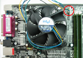 CPU FANクーラー用の電源接続
