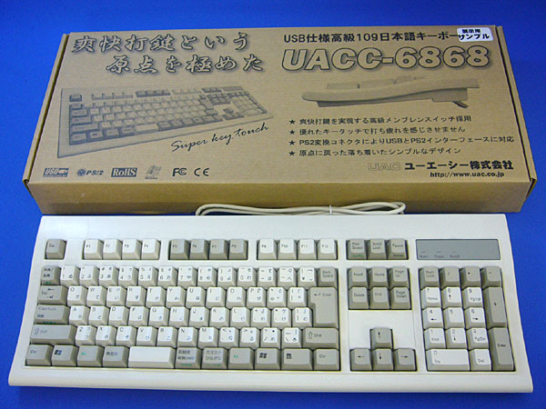 UAC UACC-6868 日本語109キーボード ホワイト