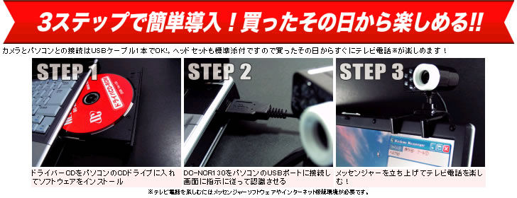 3ステップで簡単導入！買ったその日から楽しめる！！
