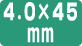 裁断形状が4.0mm×45mmです