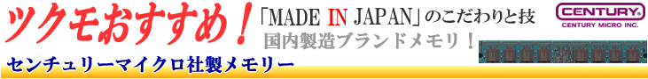 ツクモおすすめ！国内ブランドメモリー