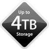 Up to 4TB Dtorage