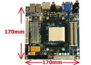 MicroATXよりさらに小型なMini-ITXを採用
