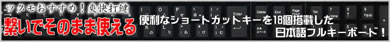 ▲左右対称、左右分離型キーボード「μTRONキーボード」登場！▲