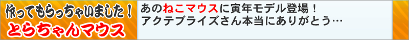 ネットショップ限定モデル！とらちゃんマウス
