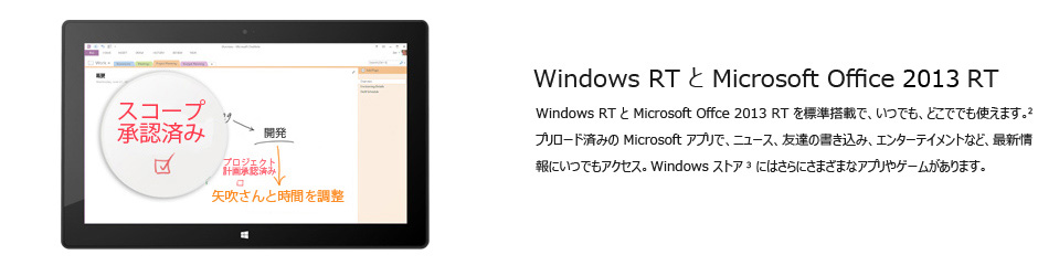 Windows RT と Microsoft Office 2013 RT