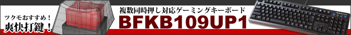 複数同時押し対応ゲーミングキーボード「BFKB109UP1」特集