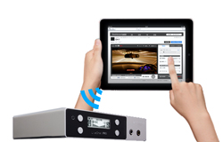 スマートフォンから簡単タッチ操作