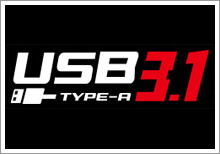 USB 3.1ポート搭載