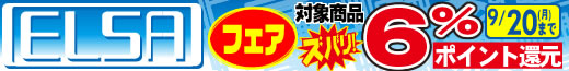 ELSAフェアポイントアップセール！