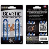 【クリックで詳細表示】Gear Tie 6 Inch Blue GT6-2PK-03