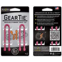 【クリックで詳細表示】Gear Tie 6 Inch Pink GT6-2PK-12