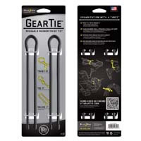 【クリックで詳細表示】Gear Tie 18 Inch Black GT18-2PK-01