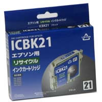 【クリックで詳細表示】オーム電機アウトレットインク EPSON ICBK21互換 リサイクルインクカートリッジ HEJ-21BRN-O