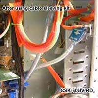 【クリックでお店のこの商品のページへ】CABLE SLEEVING KIT (CSK-80UV-RD)