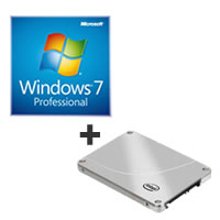 【クリックで詳細表示】Windows 7 Professional 64bit DSP版 DVD-ROM ＋ 320 Series SSDSA2CW120G3K5 セット