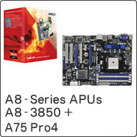 【クリックでお店のこの商品のページへ】A8-Series APUs A8-3850 ＋ A75 Pro4 セット