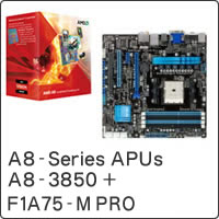 【クリックでお店のこの商品のページへ】A8-Series APUs A8-3850 ＋ F1A75-M PRO セット