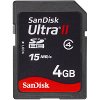 【クリックでお店のこの商品のページへ】Ultra II SDHC カード 4GB (SDSDH-004G-J61)
