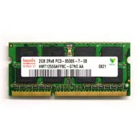 【クリックで詳細表示】バルクメモリ DDR3/1066/2GB SODIMM (Hynix)