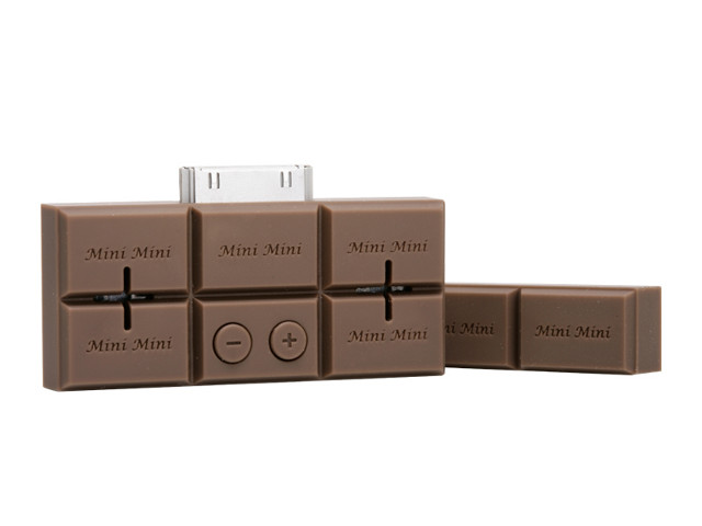 【クリックで詳細表示】DESIGN＋ ミニミニスピーカー板チョコ MMS004-BW