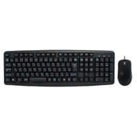 【クリックで詳細表示】USB Pure Keyboard ＆ Mouse ブラック SCY-2IN1-BK